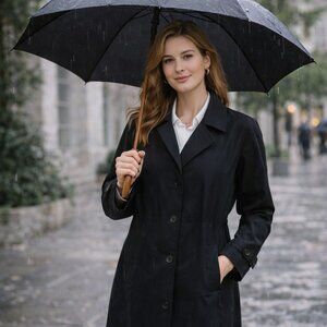 Raincoat for Women Overcoat for Women Size 12